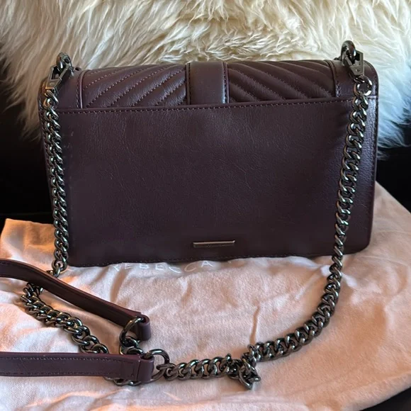 Rebecca Minkoff Quilted Love crossbody with chain - Picture 2 of 8